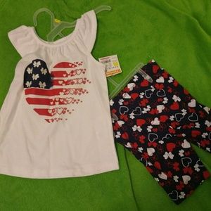 Two piece toddler Capri set